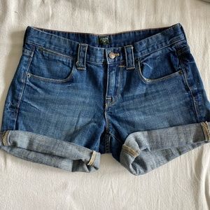 JCrew Denim Shorts. Size 0.